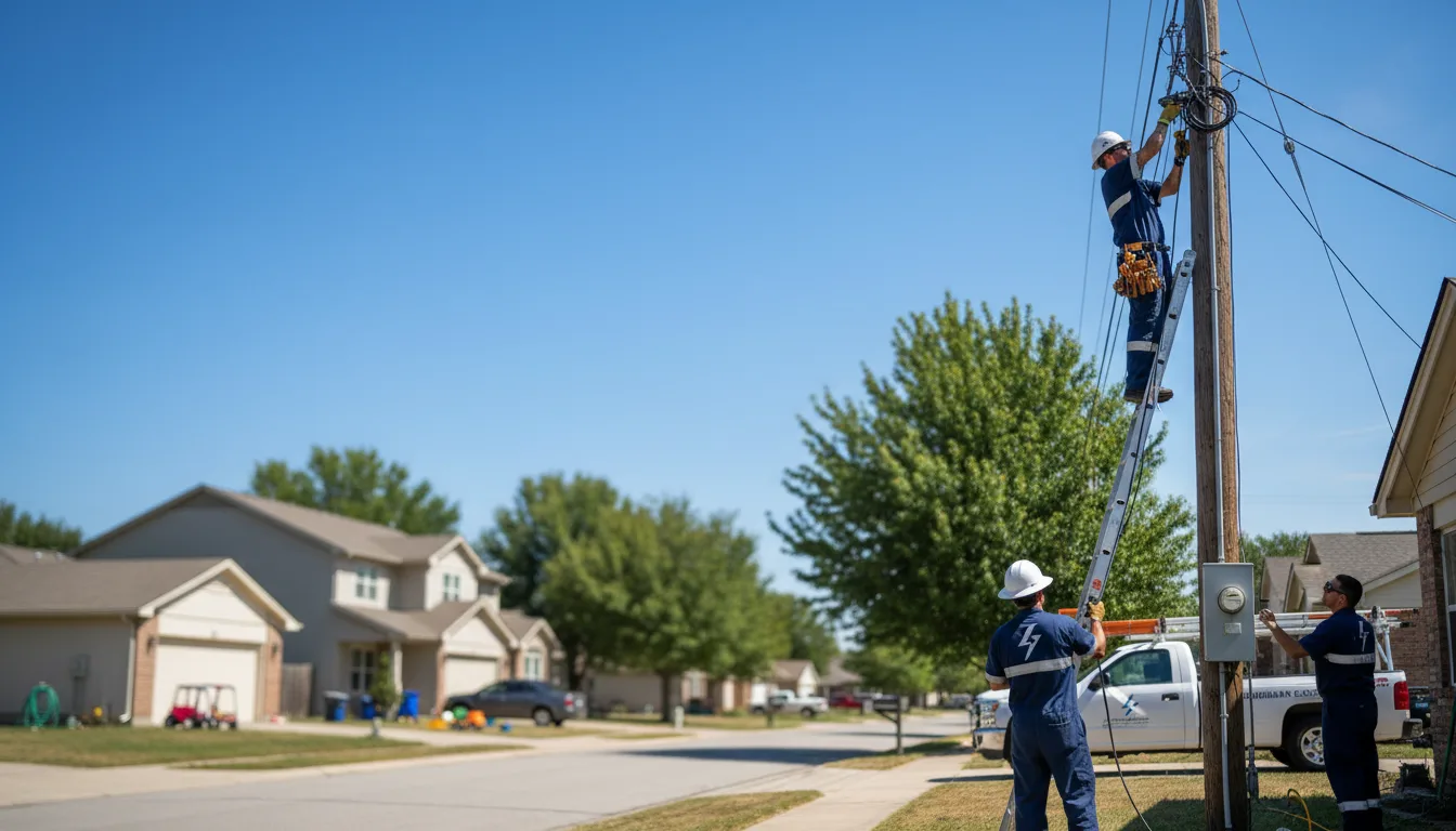Residential electrician providing installation services in Dubberly, LA